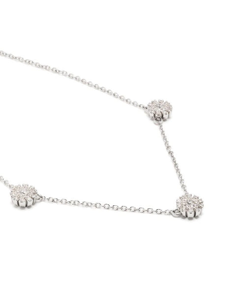 18kt white gold Marguerita diamond necklace